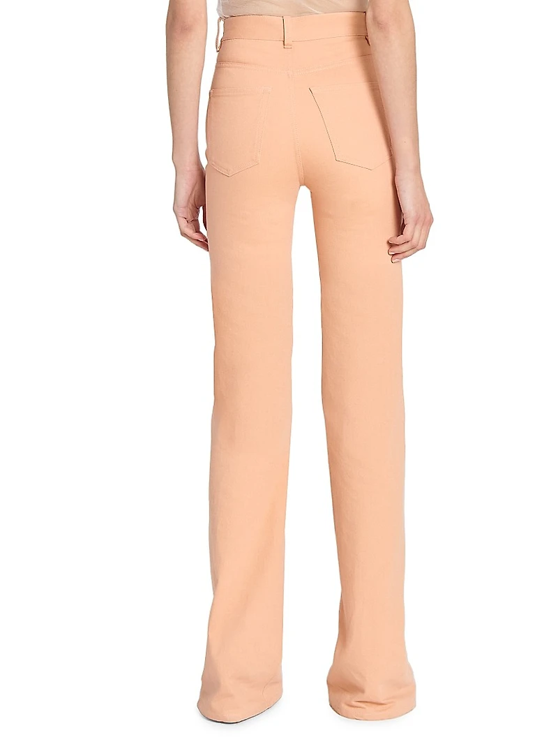 Twill Cotton Slim-Fit Pants