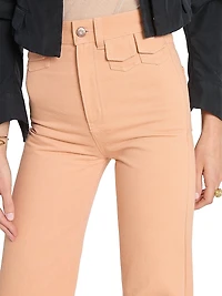 Twill Cotton Slim-Fit Pants