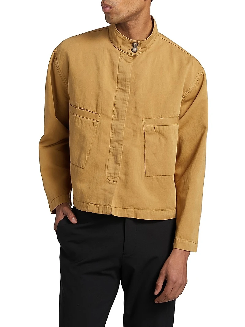 Fnan Cotton-Linen Work Jacket