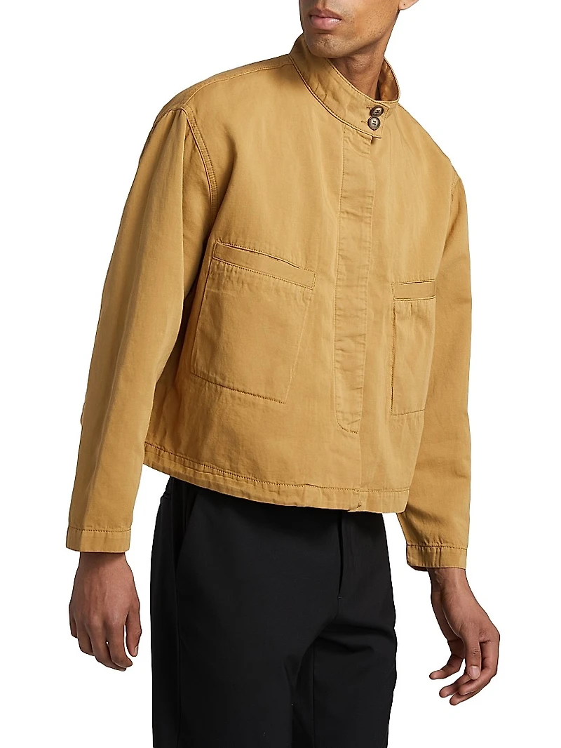 Fnan Cotton-Linen Work Jacket