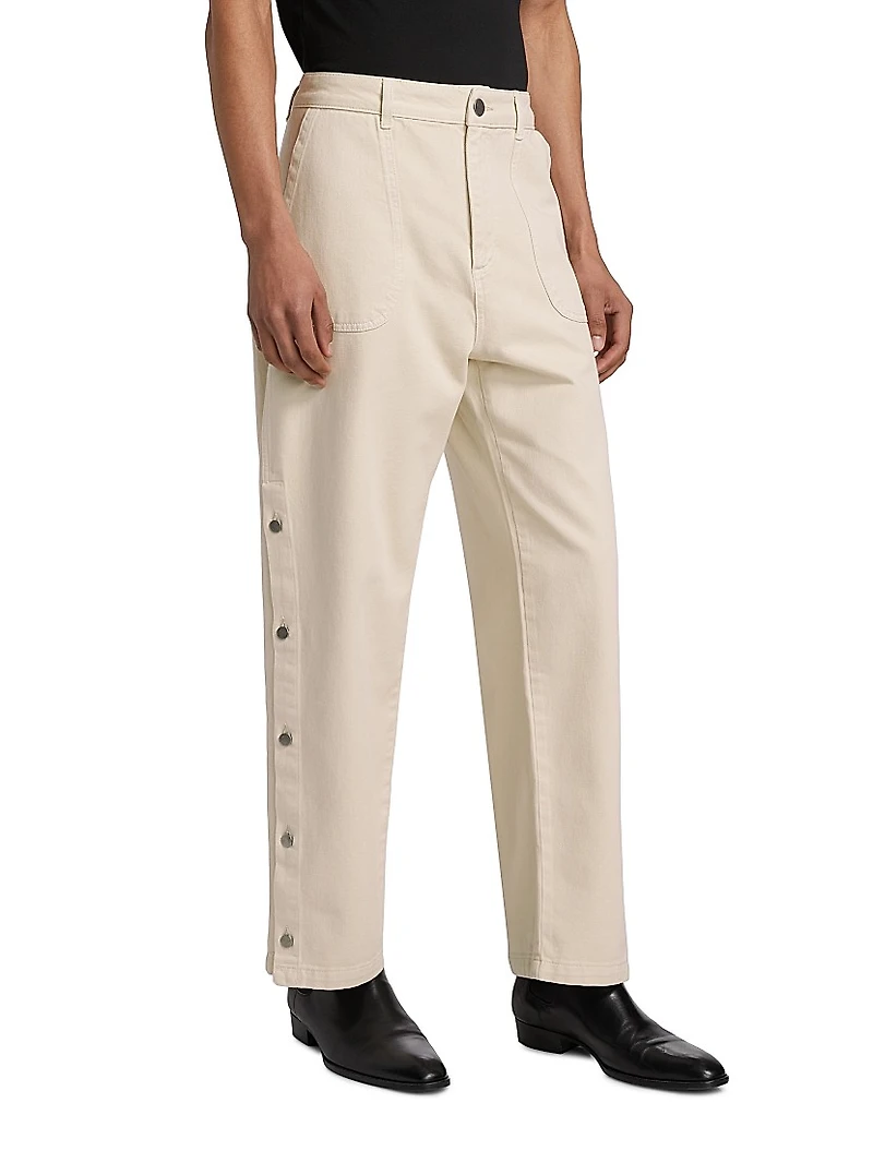 Yodit Side-Button Trousers