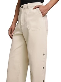 Yodit Side-Button Trousers