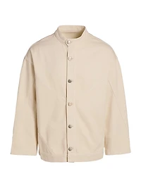 Hermon Button-Front Shirt Jacket