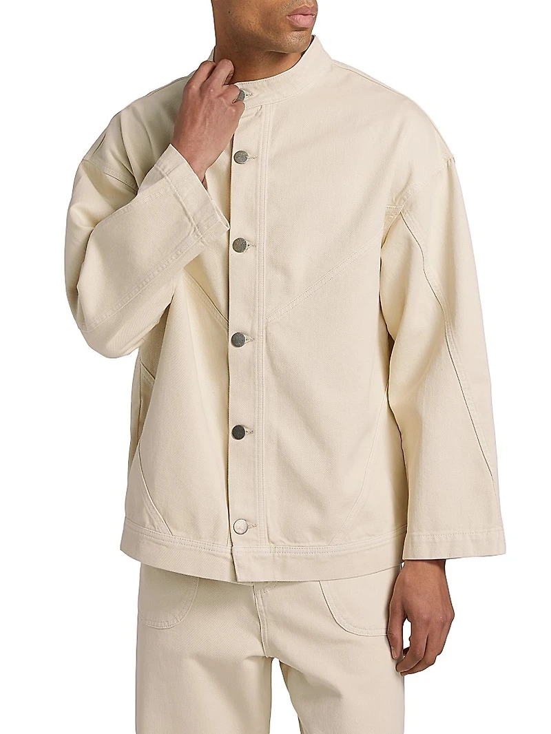 Hermon Button-Front Shirt Jacket