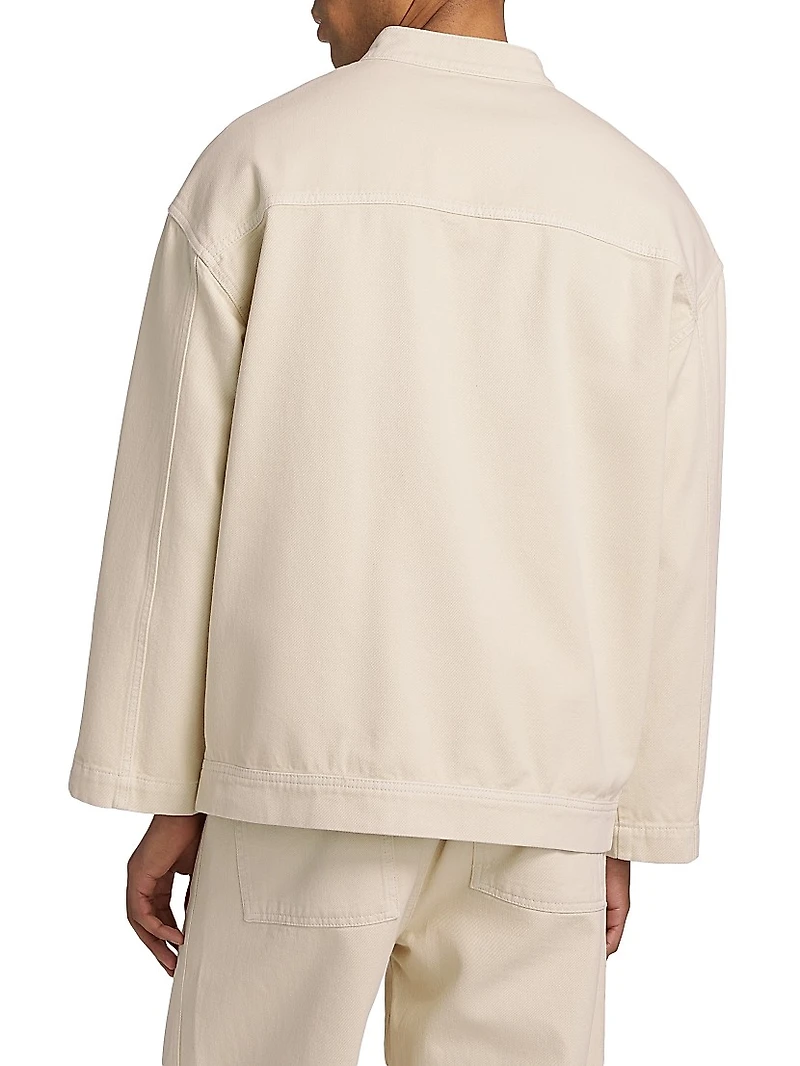 Hermon Button-Front Shirt Jacket
