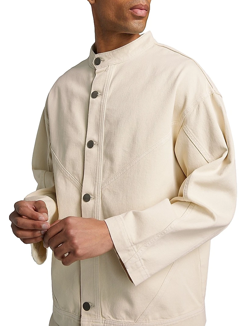 Hermon Button-Front Shirt Jacket