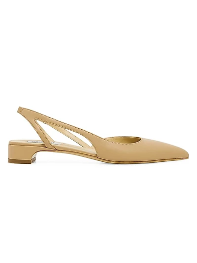 Delia Leather Slingback Pumps