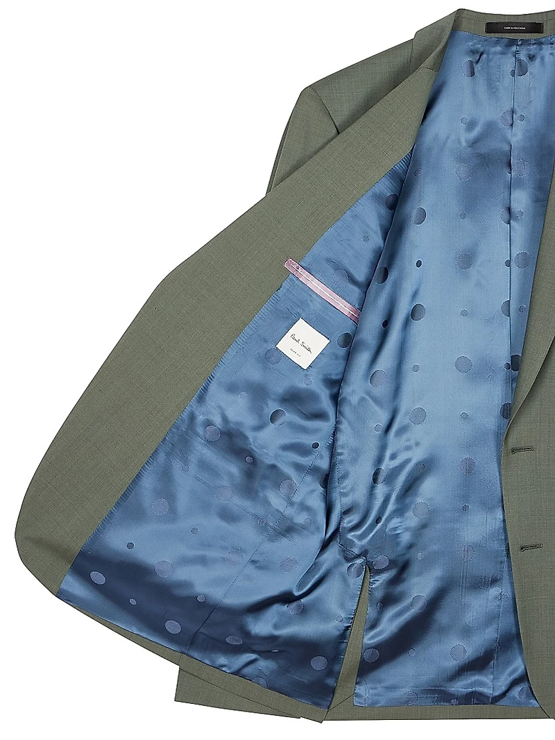 Soho-Fit Wool Two-Button Suit