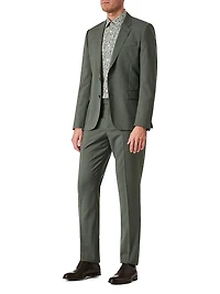 Soho-Fit Wool Two-Button Suit