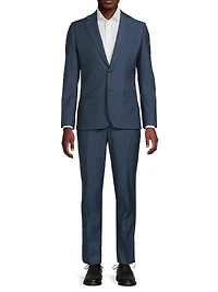 Brierley-Fit Wool Two-Button Suit