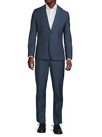 Brierley-Fit Wool Two-Button Suit