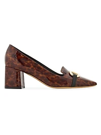 Mirelle 60MM Gancini-Accented Patent Leather Pumps
