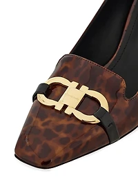 Mirelle 60MM Gancini-Accented Patent Leather Pumps