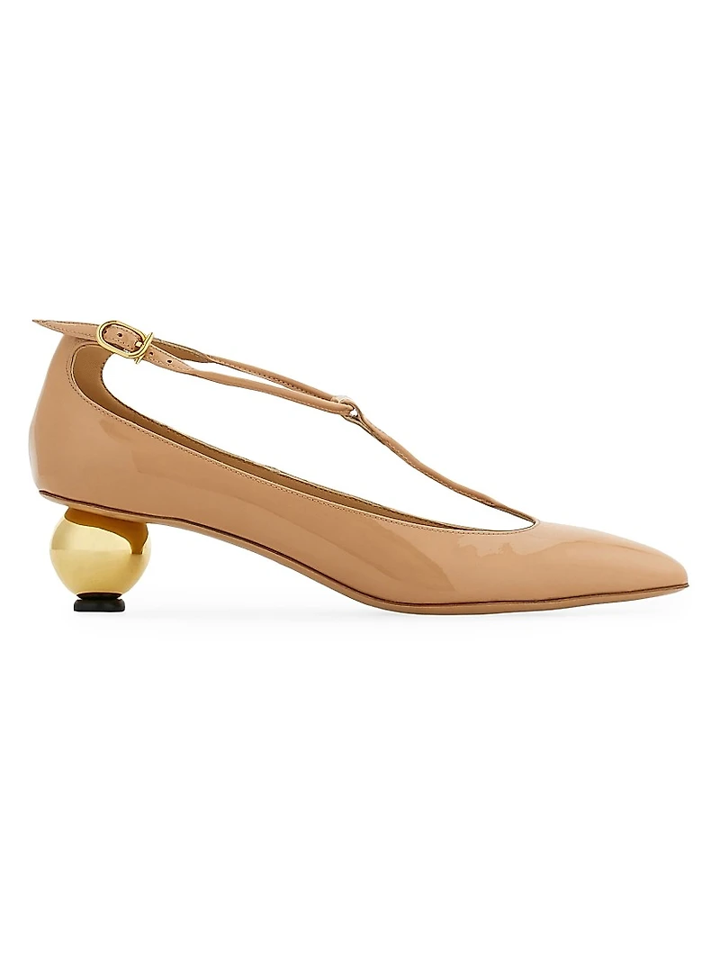 Tania 40MM Leather T-Strap Pumps