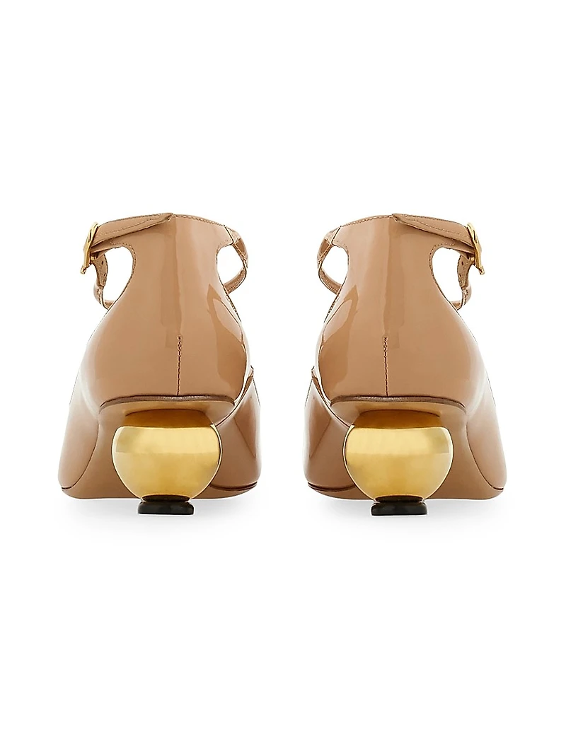 Tania 40MM Leather T-Strap Pumps