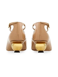 Tania 40MM Leather T-Strap Pumps