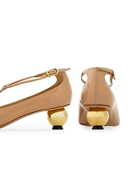 Tania 40MM Leather T-Strap Pumps
