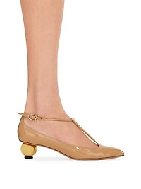 Tania 40MM Leather T-Strap Pumps