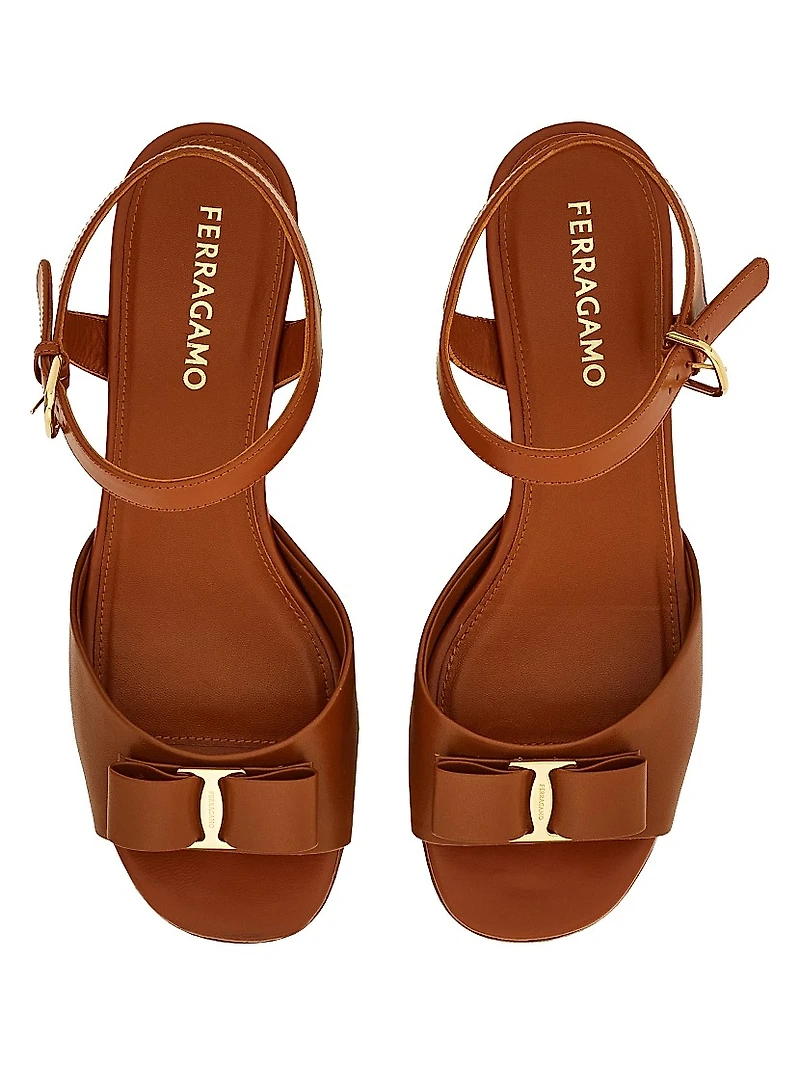 Selna 70MM Denim Wedge Sandals