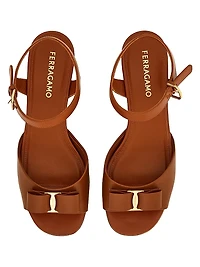 Selna 70MM Denim Wedge Sandals
