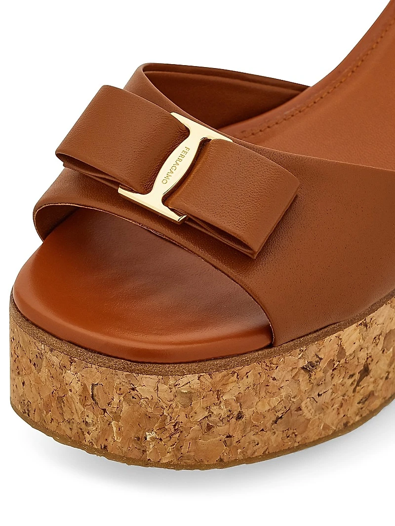 Selna 70MM Denim Wedge Sandals