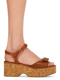 Selna 70MM Denim Wedge Sandals
