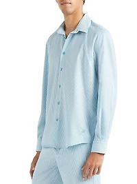 Wool-Blend Button-Front Shirt
