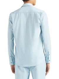 Wool-Blend Button-Front Shirt