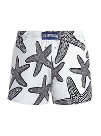 Starlettes Printed Stretch Fabric Swim Shorts
