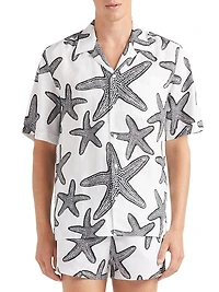 Starlettes Printed Linen Shirt