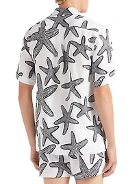 Starlettes Printed Linen Shirt