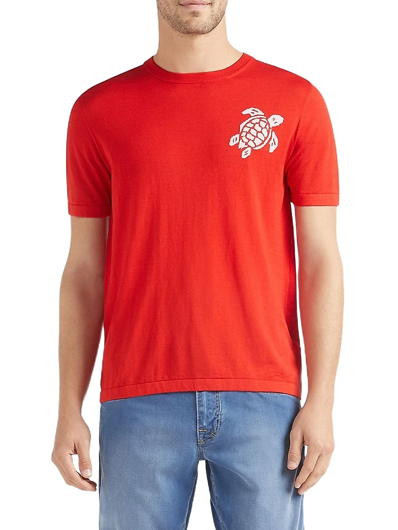 Big Turtle Silk & Cotton T-Shirt