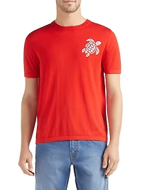 Big Turtle Silk & Cotton T-Shirt