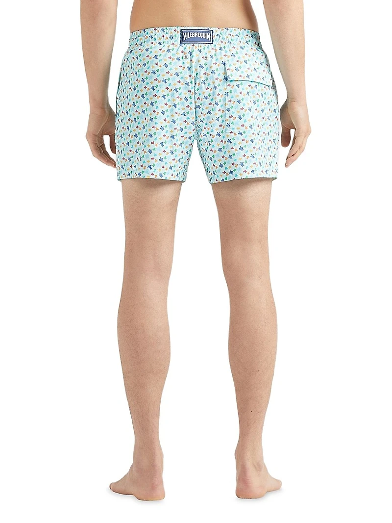 Micro Ronde Des Tortues Rainbow Stretch Swim Shorts