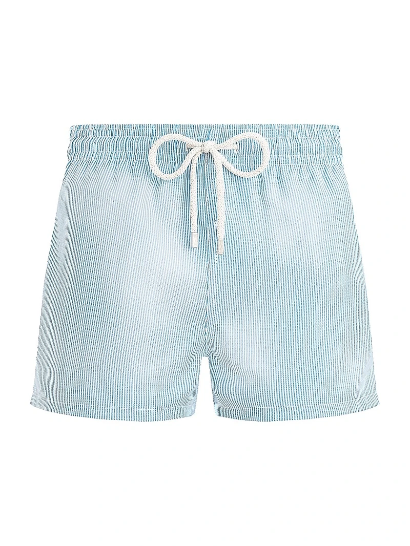 Micro-Striped Swim Shorts
