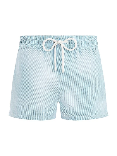Micro-Striped Swim Shorts