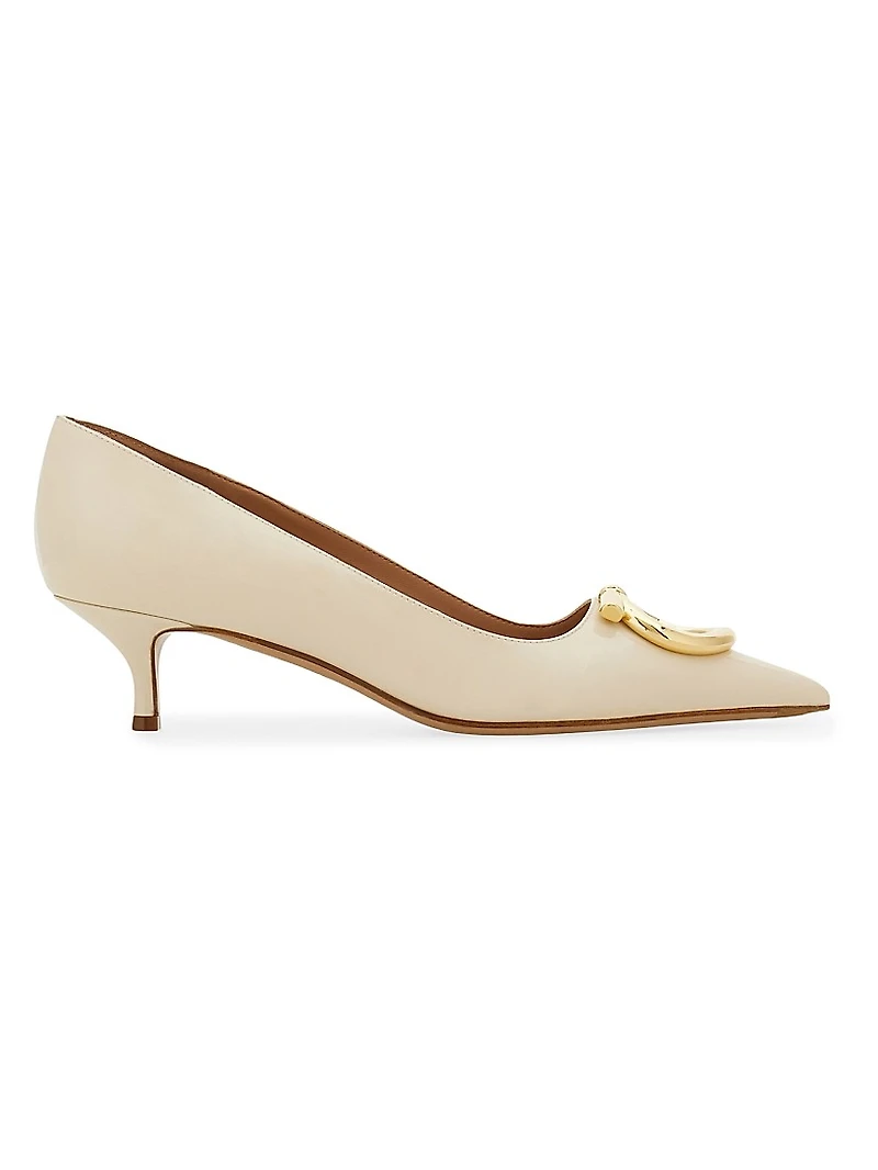 Lara 40MM Gancini Leather Pumps