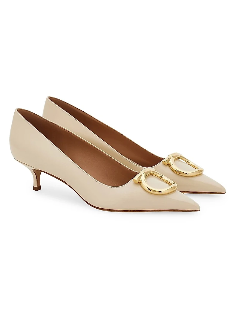 Lara 40MM Gancini Leather Pumps