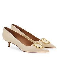 Lara 40MM Gancini Leather Pumps