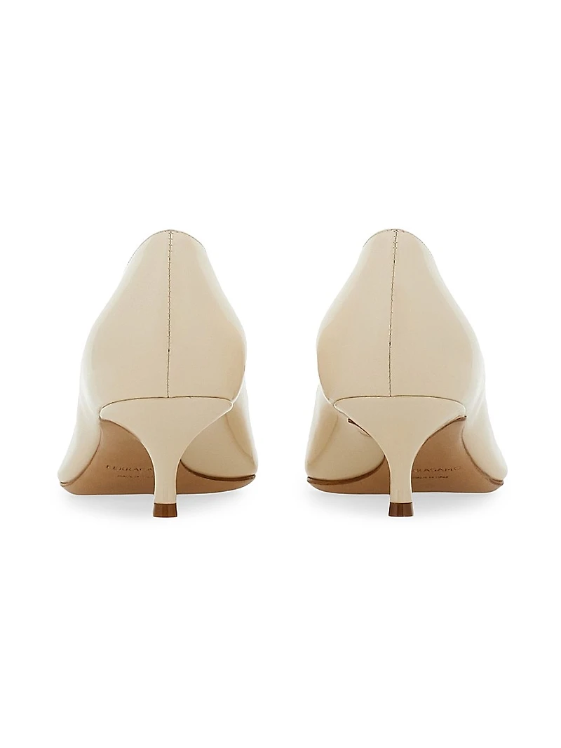 Lara 40MM Gancini Leather Pumps