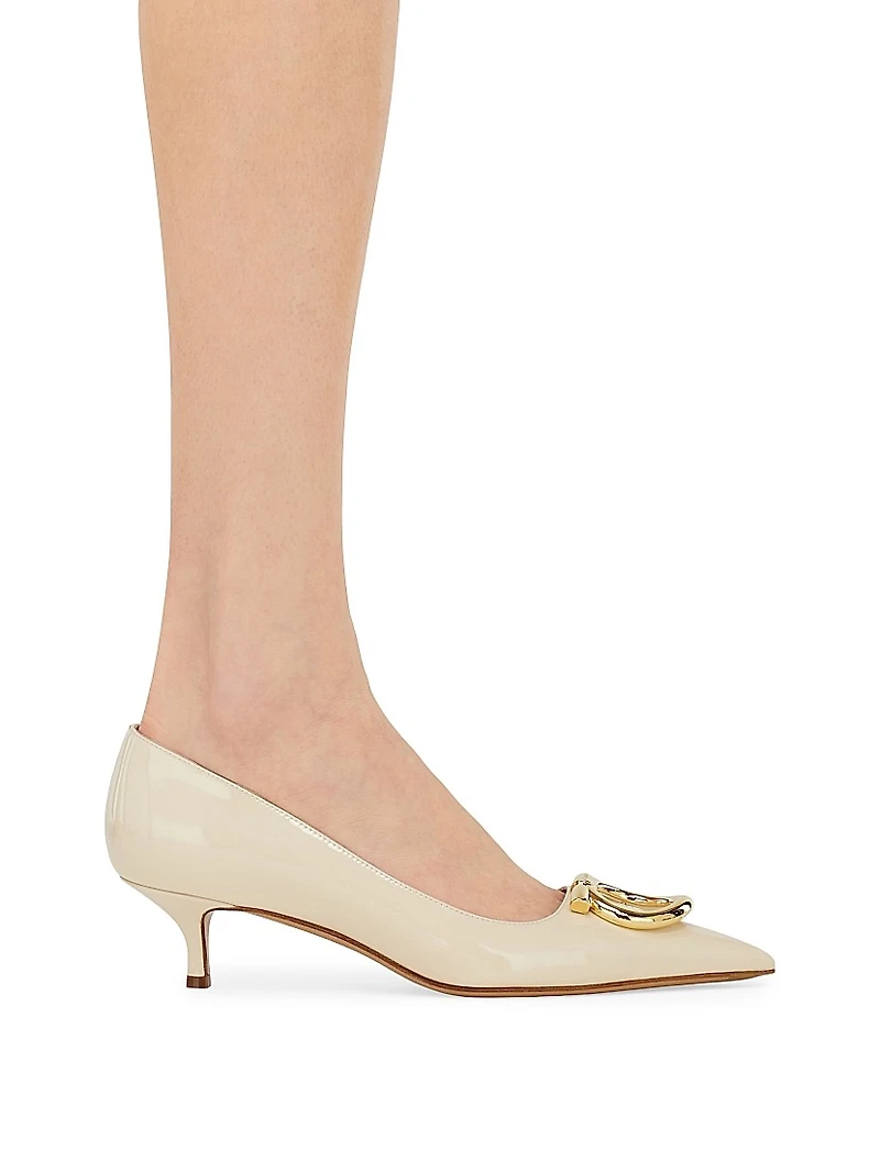 Lara 40MM Gancini Leather Pumps