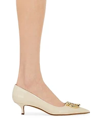 Lara 40MM Gancini Leather Pumps