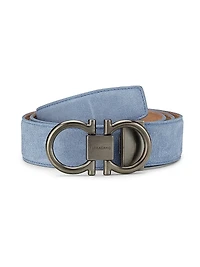 Gancini Suede Belt