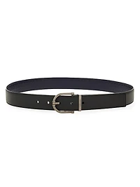 Embossed Reversible Leather Belt