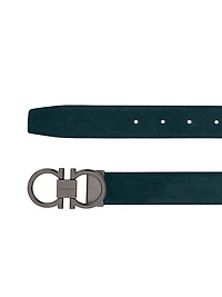 Gancini Cut-to-Size Suede Belt