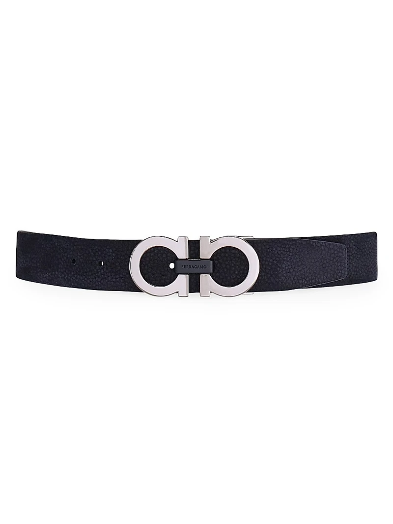 Gancini Adjustable Leather Belt