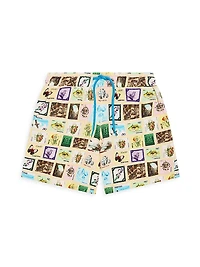 Little Boy's & Printed Swim Shorts