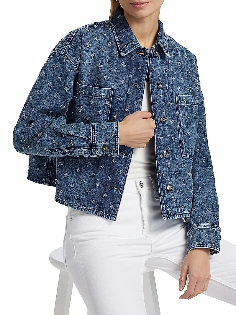 Jaiden Denim Crop Jacket