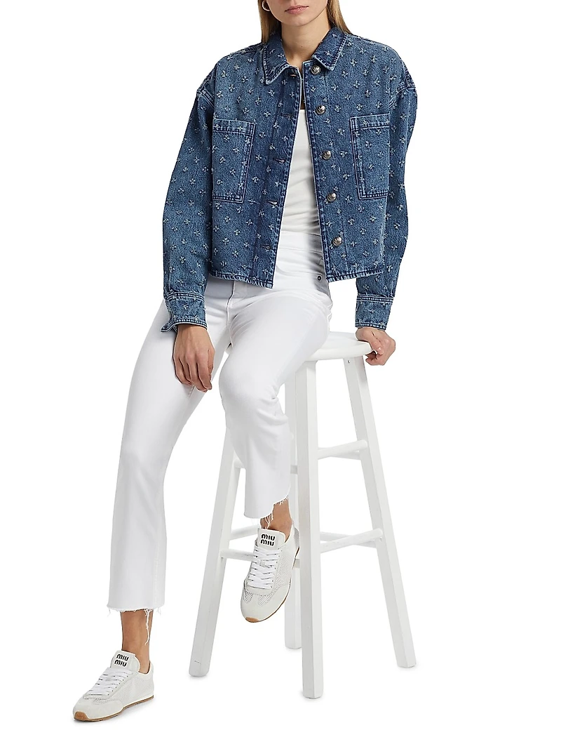 Jaiden Denim Crop Jacket