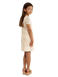 Little Girl's & Girl's Nissa Crochet-Knit Dress